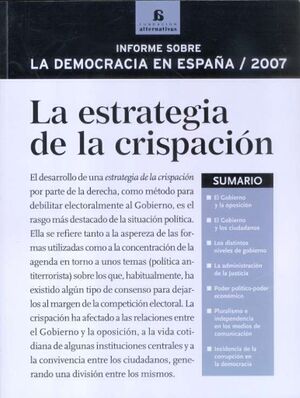 INFORME SOBRE LA DEMOCRACIA EN ESPAÑA -2007